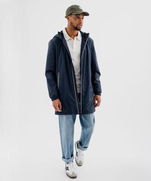 Coupe-vent déperlant coupe longue homme vue4 - GEMO (HOMME) - GEMO