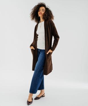 Gilet long ouvert femme vue1 - GEMO(FEMME PAP) - GEMO