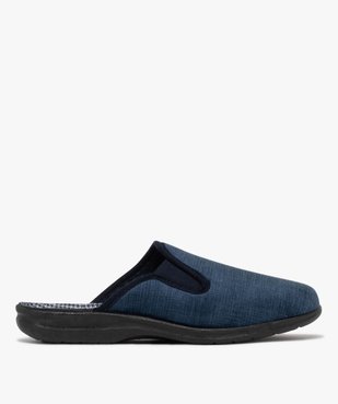 Chaussons homme mules confort en velours intérieur motif à carreaux vue1 - G'FLEX GEMO FOR GOOD - GEMO