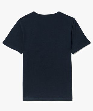 Tee-shirt col rond imprimé sur l'avant vue2 - GEMO (JUNIOR) - GEMO