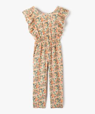 Combinaison fille fleurie fluide à volants vue2 - GEMO (ENFANT) - GEMO