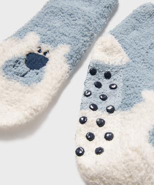 Chaussettes épaisses antidérapantes en maille chenille garçon vue2 - GEMO 4G GARCON - GEMO