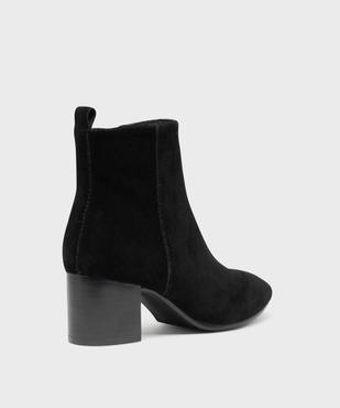 Boots à talon dessus cuir femme - Tanéo vue4 - TANEO - GEMO