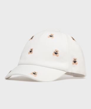 Casquette avec oursons brodés bébé fille - LuluCastagnette vue1 - LULU CASTAGNETT - GEMO