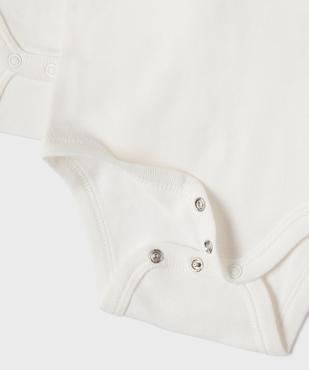 Body à manches courtes unis bébé (lot de 3) vue2 - GEMO 4G BEBE - GEMO
