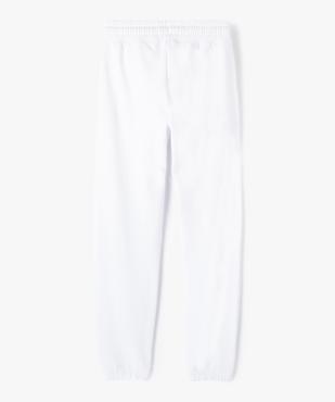 Jogging fille en molleton doux à large taille élastiquée vue3 - GEMO (JUNIOR) - GEMO