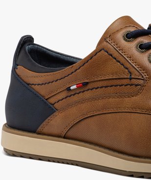Derbies homme bicolores avec semelle sport - Mario Baldano vue13 - MARIO BALDANO - GEMO
