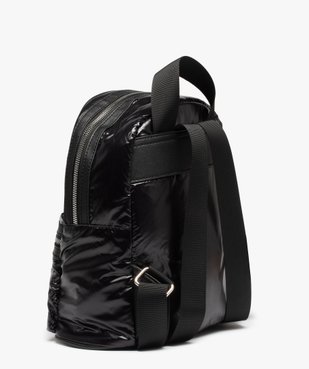 Sac à dos femme petit format au matelassage brillant vue2 - GEMO (ACCESS) - GEMO