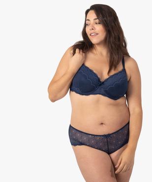 Soutien-gorge grande taille à armatures et coques fines  vue3 - GEMO(HOMWR FEM) - GEMO