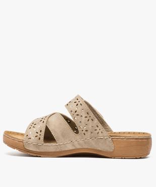 Sandales femme confort avec brides ornées de strass vue3 - GEMO (CONFORT) - GEMO