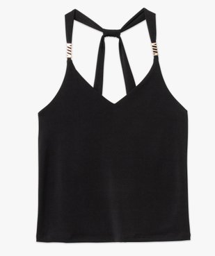 Débardeur col V avec dos fantaisie femme vue4 - GEMO(FEMME PAP) - GEMO