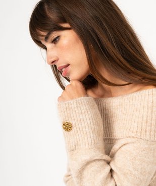 Robe pull à col roulé longueur midi femme vue2 - GEMO(FEMME PAP) - GEMO