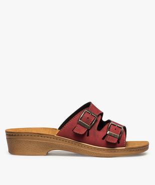 Mules femme confort unies à talon sabot vue1 - GEMO (CONFORT) - GEMO
