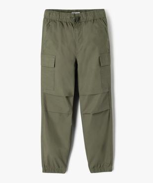 Pantalon cargo taille élastiquée garçon vue1 - GEMO (ENFANT) - GEMO