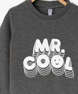 Sweat léger à message bébé garçon vue3 - GEMO 4G BEBE - GEMO