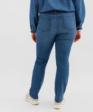Jean straight taille normale en coton stretch femme grande taille vue3 - GEMO 4G GT - GEMO