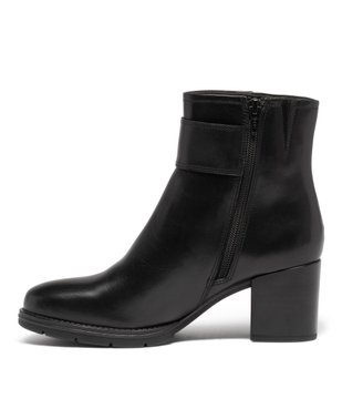 Boots femme à talon carré dessus en cuir uni et à zip - Pierre Cardin D vue3 - PIERRE CARDIN DIFFUSION - GEMO