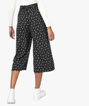 Pantacourt femme large et fluide vue3 - GEMO(FEMME PAP) - GEMO