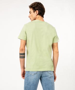Tee-shirt à manches courtes et col V homme vue3 - GEMO 4G HOMME - GEMO
