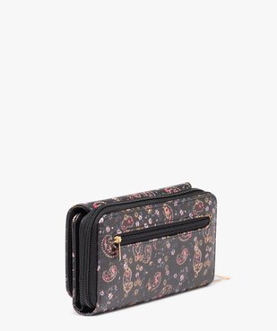 Portefeuille à motifs fleuris multi-compartiments femme vue2 - GEMO (ACCESS) - GEMO