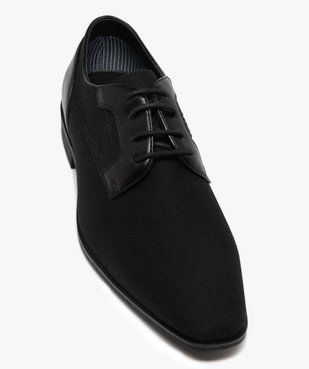 Derbies homme unis en toile et matière lisse vue12 - MARIO BALDANO - GEMO