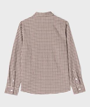 Chemise à carreaux avec poche poitrine garçon vue3 - GEMO (JUNIOR) - GEMO