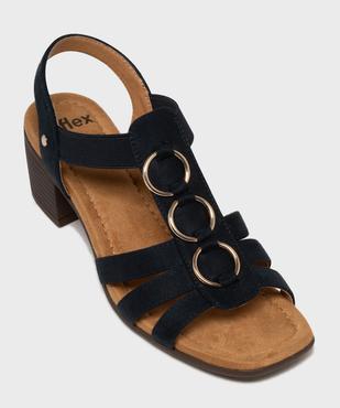 Sandales confort à brides et anneaux métalliques femme vue5 - G'FLEX - GEMO