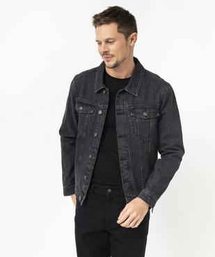 Veste en jean coupe droite homme vue2 - GEMO 4G HOMME - GEMO