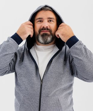 Sweat zippé à capuche homme vue9 - GEMO 4G HOMME - GEMO