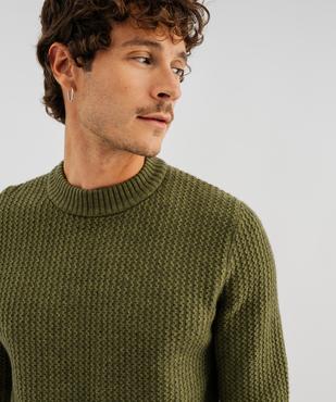 Pull en maille fantaisie moelleuse homme vue5 - GEMO (HOMME) - GEMO