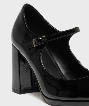Escarpins vernis à brides avec talon bloc femme - Follow Me vue5 - FOLLOW ME - GEMO