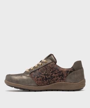 Derbies sportswear à bout carré femme vue3 - SOFTRELAX - GEMO