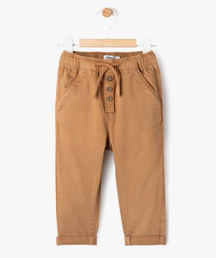 Pantalon en denim coloré bébé garçon vue2 - GEMO(BB COUCHE) - GEMO