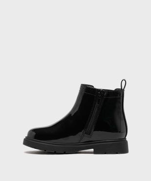 Boots Chelsea vernies à fermeture zippée fille - Lovely Wings vue3 - LOVELY WINGS - GEMO