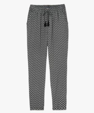 Pantalon femme en matière fluide imprimée vue4 - GEMO(FEMME PAP) - GEMO