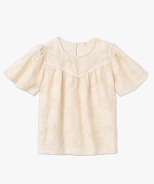 Blouse femme à motifs fleuris avec dentelle vue4 - GEMO(FEMME PAP) - GEMO