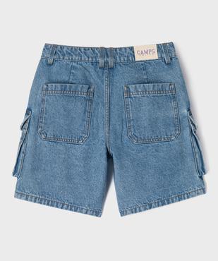 Short en jean coupe cargo fille - Camps United vue3 - CAMPS GEMO FOR GOOD - GEMO