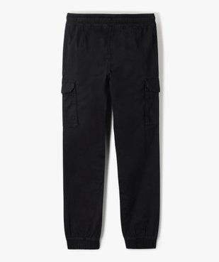 Pantalon en toile coupe jogger slim garçon vue4 - GEMO 4G GARCON - GEMO