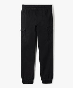 Pantalon en toile coupe jogger garçon vue4 - GEMO 4G GARCON - GEMO