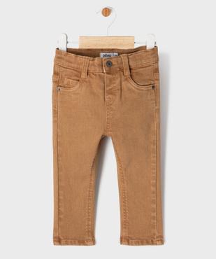 Pantalon slim en toile extensible bébé garçon vue4 - GEMO 4G BEBE - GEMO