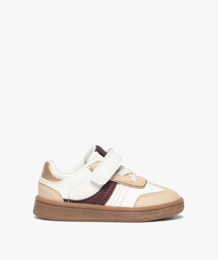 Baskets fille à scratch tricolores style rétro vue3 - LOVELY WINGS GEMO FOR GOOD - GEMO
