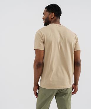 Tee-shirt manches courtes en jersey de coton imprimé homme vue3 - GEMO 4G HOMME - GEMO