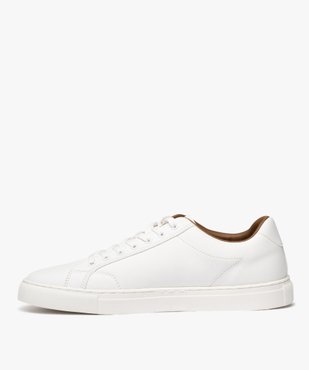 Baskets de ville à lacets unies homme vue3 - URBAN STEPS - GEMO