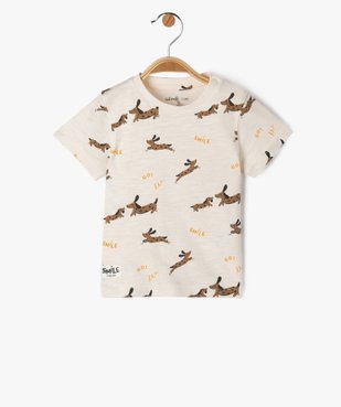 Tee-shirt manches courtes imprimé bébé garçon vue1 - GEMO(BEBE DEBT) - GEMO