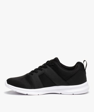 Baskets running en textile uni extralégères femme vue3 - GEMO (SPORTSWR) - GEMO