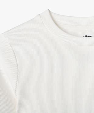 Tee-shirt manches longues en maille côtelée fille vue2 - GEMO 4G FILLE - GEMO