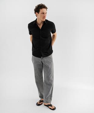 Chemise homme à manches courtes coupe Regular - Repassage facile vue8 - GEMO (HOMME) - GEMO