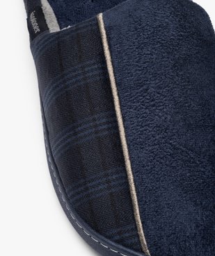 Chaussons homme mules plates en velours imprimé - Isotoner vue6 - ISOTONER - GEMO