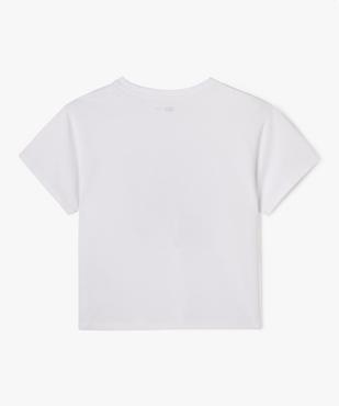 Tee-shirt de Noël à manches courtes imprimé fille vue3 - GEMO 4G FILLE - GEMO
