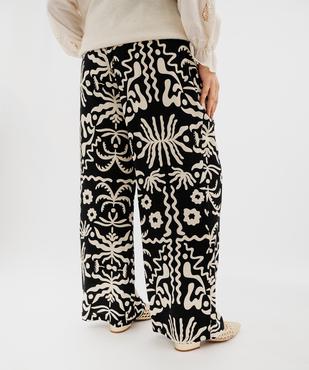 Pantalon ample fluide femme grande taille vue3 - GEMO 4G GT - GEMO